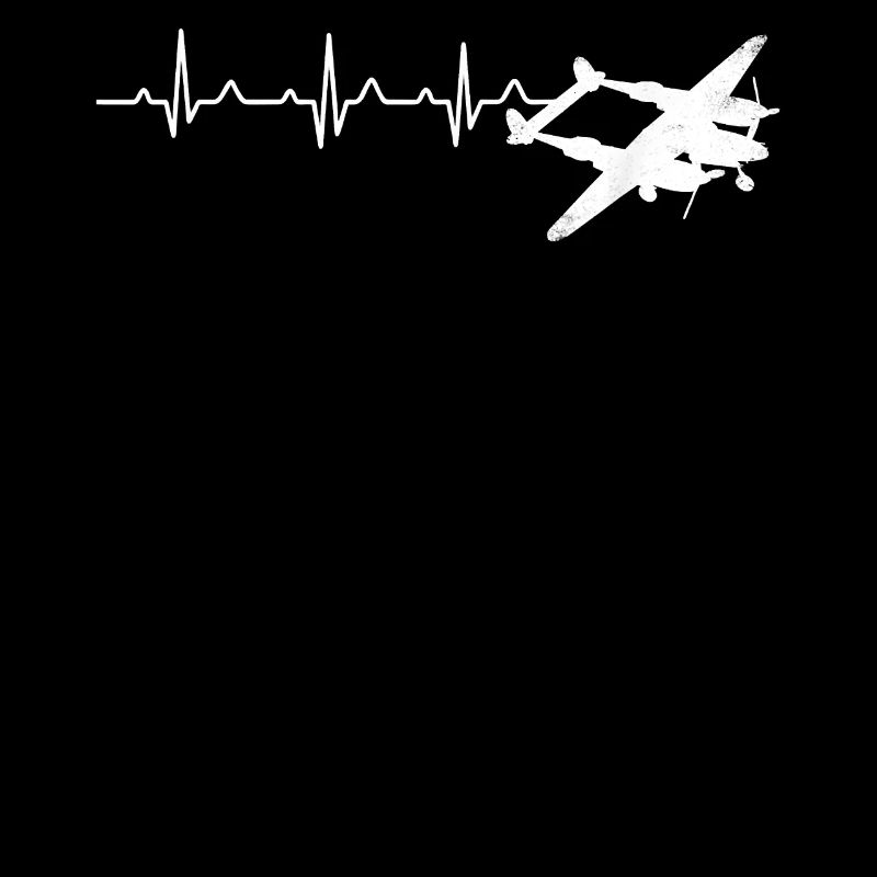 Airplane P38 Lightning Heartbeat Pilot Flying