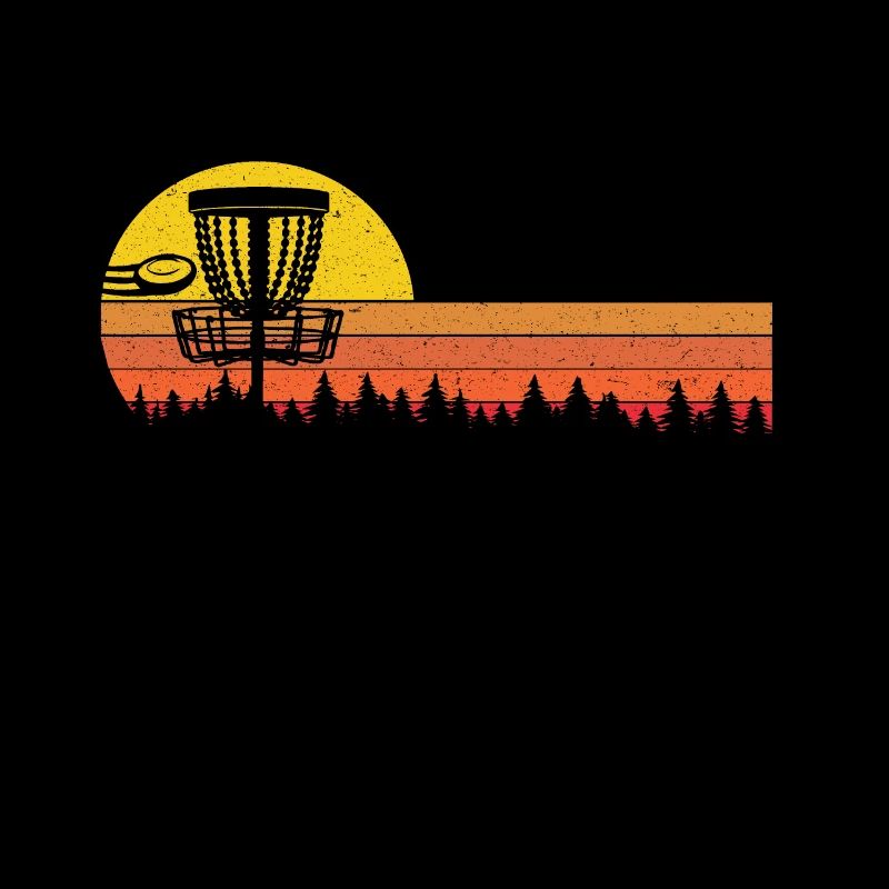 Sunset Frisbee Vintage Disc Golf Ultimate