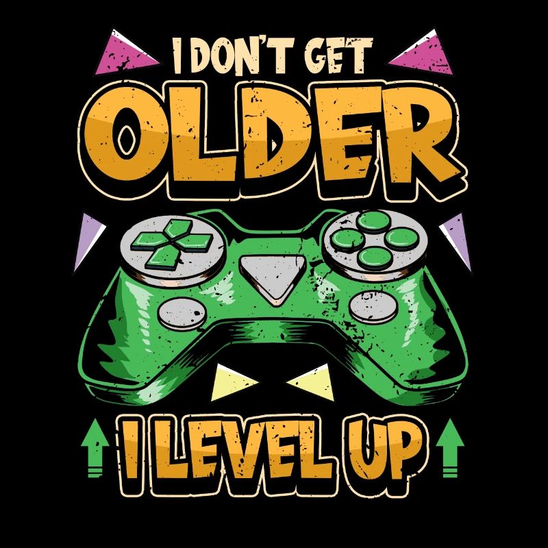 Gamer PC Videogames Controller Spruch Geschenk