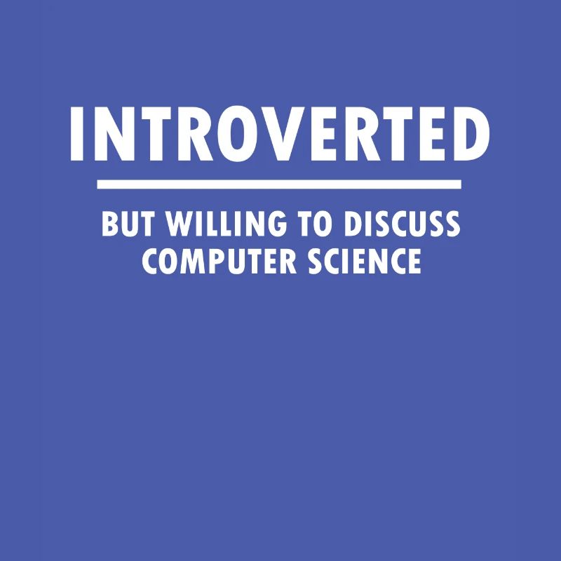 Introvertiert Informatiker Programmierer Geschenk