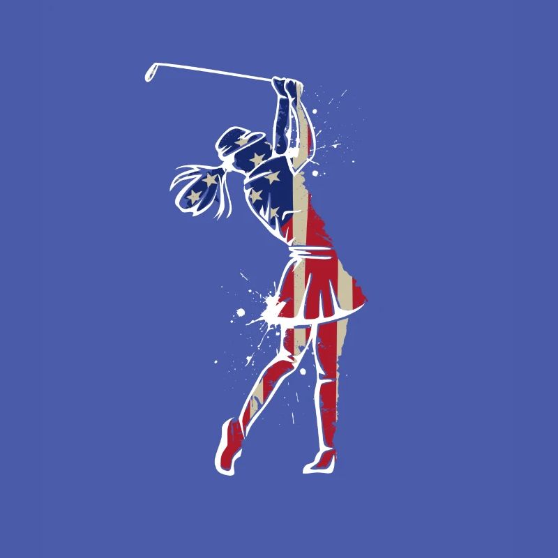 Conception de golf pour une golfeuse