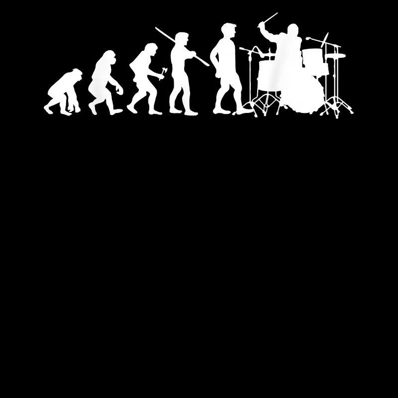 Evolution Drums Lustige Schlagzeuger Musiker Band