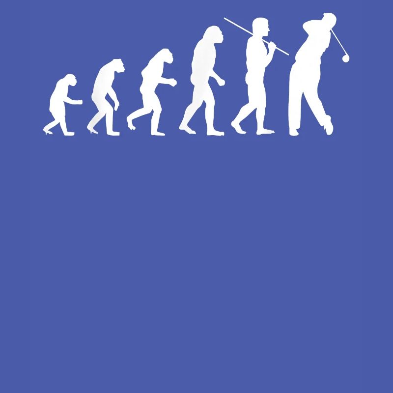 Golf evolution from caveman to golfer
