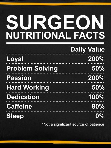 Surgeon Nutritional Facts