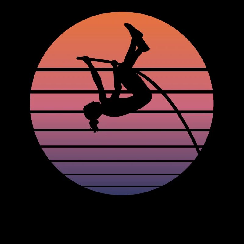 Saut à la perche Athlétisme Rétro cadeau