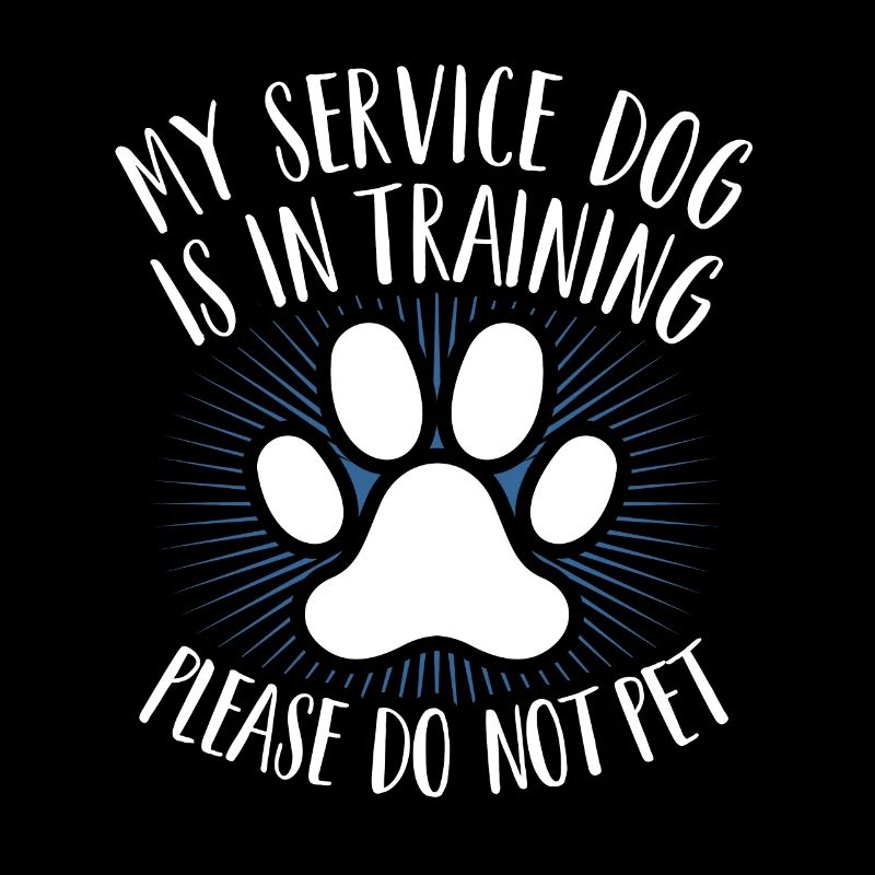 Mon chien de service Est Dans La Formation Ne Caresser