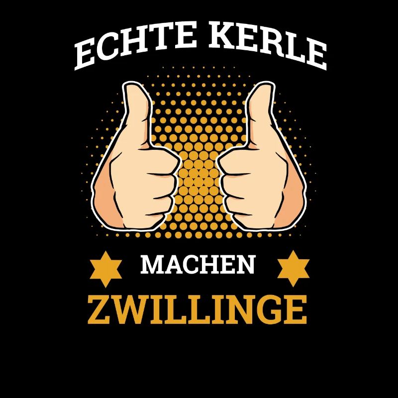 Zwillingspapa Echte Kerle Machen Zwillinge Dad