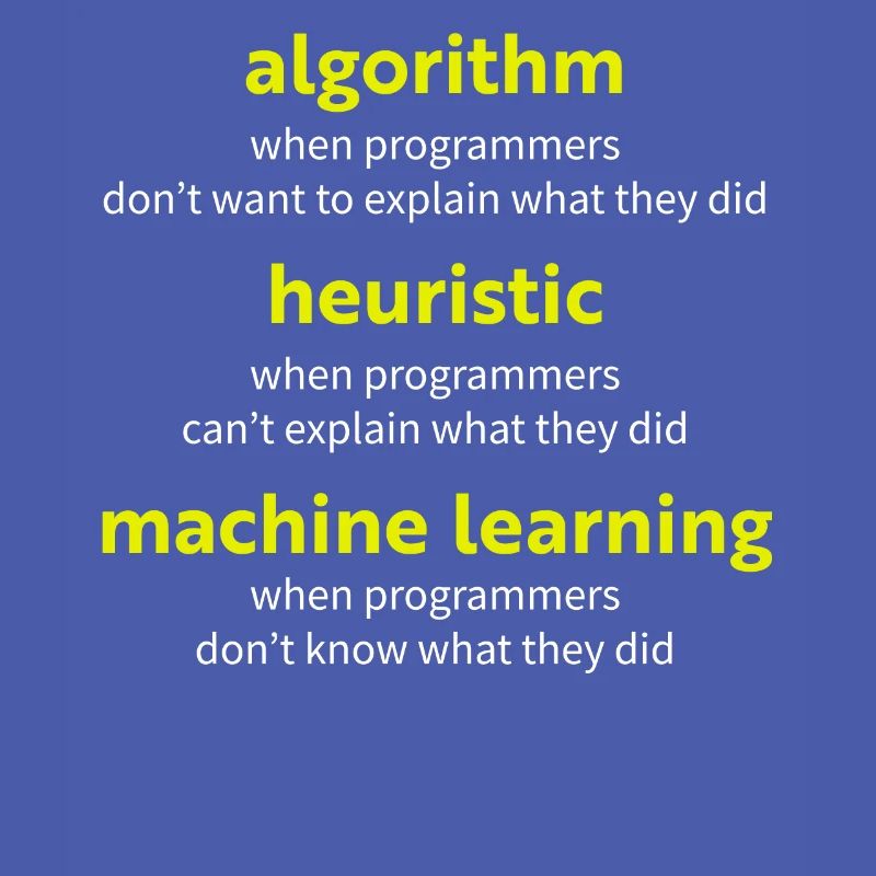 Algorithme lorsque les programmeurs ne veulent pas expliquer w