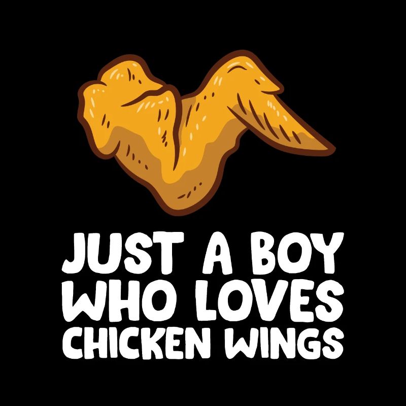 Chicken Wing Boy Nur ein Junge, der Chicken Wings
