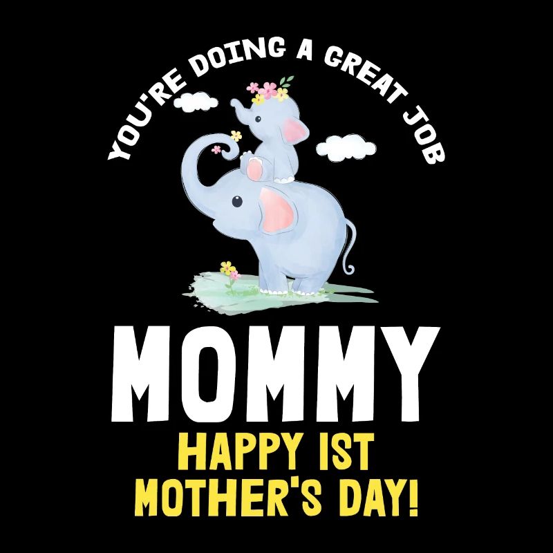 Muttertag Mutter Mummy Erster Elefant Geschenk