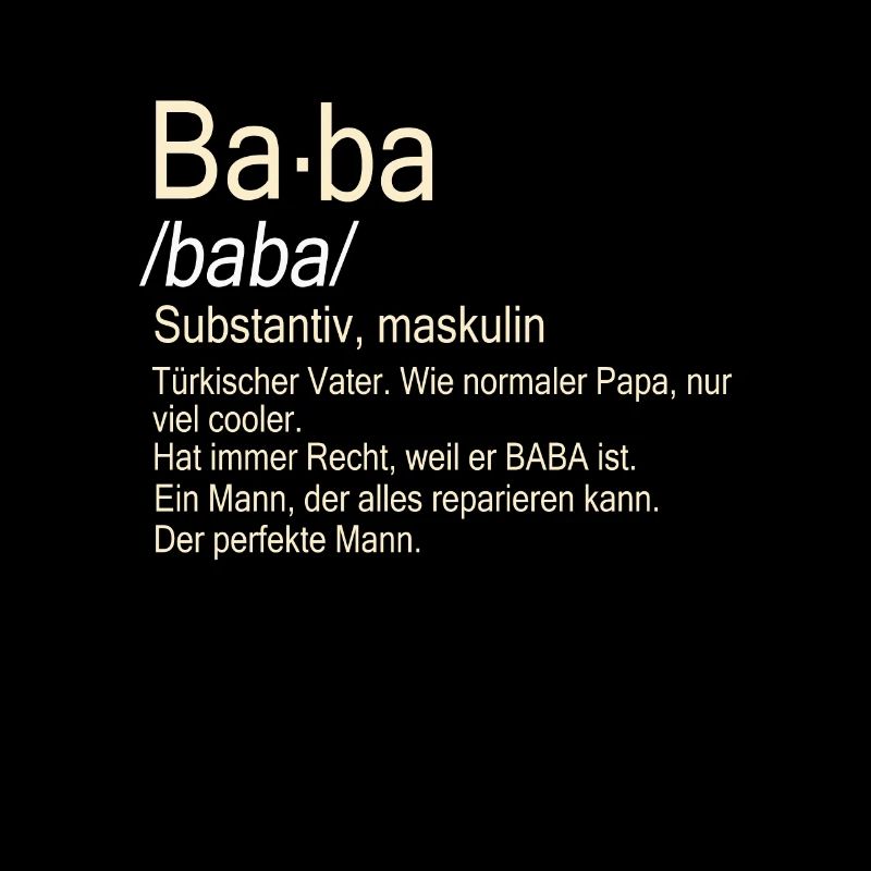 Baba Türkischer Vater Baba hediye
