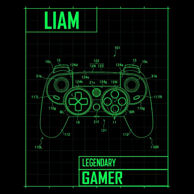 Liam Name Gift Personalized Legendary
