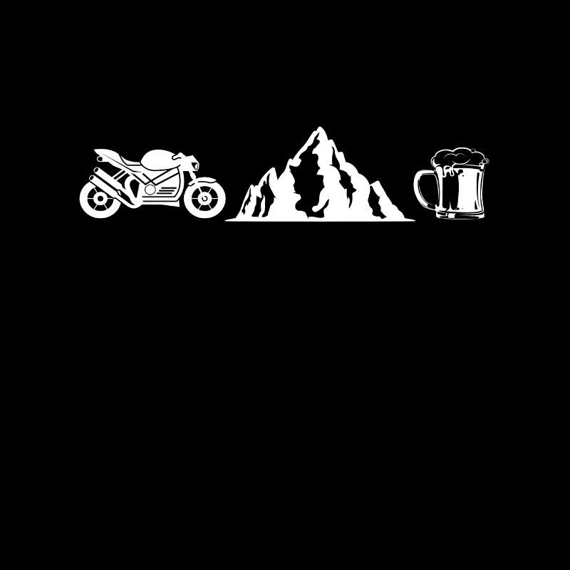 Motorcycle Mountains Beer