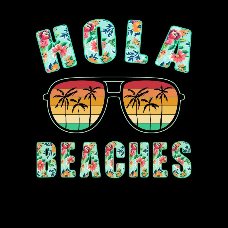 Hola Beaches Top Retro Summer Plage de lunettes de soleil