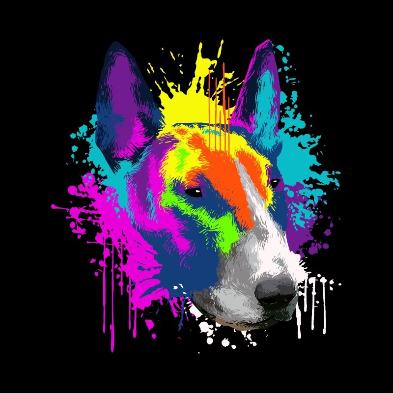 Splash Art Bull Terrier Dog Lover Gift Idea