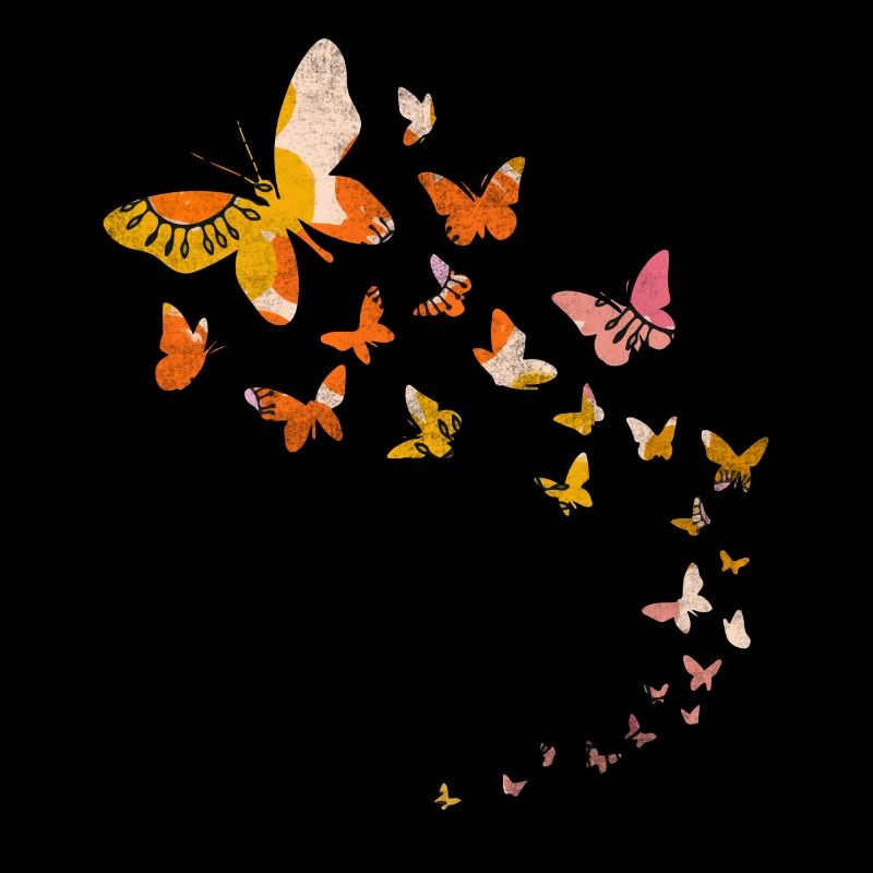 Cute flowers butterfly
