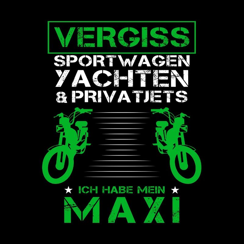 Maxi Moped Oldtimer Mopedfahrer Zweitakter