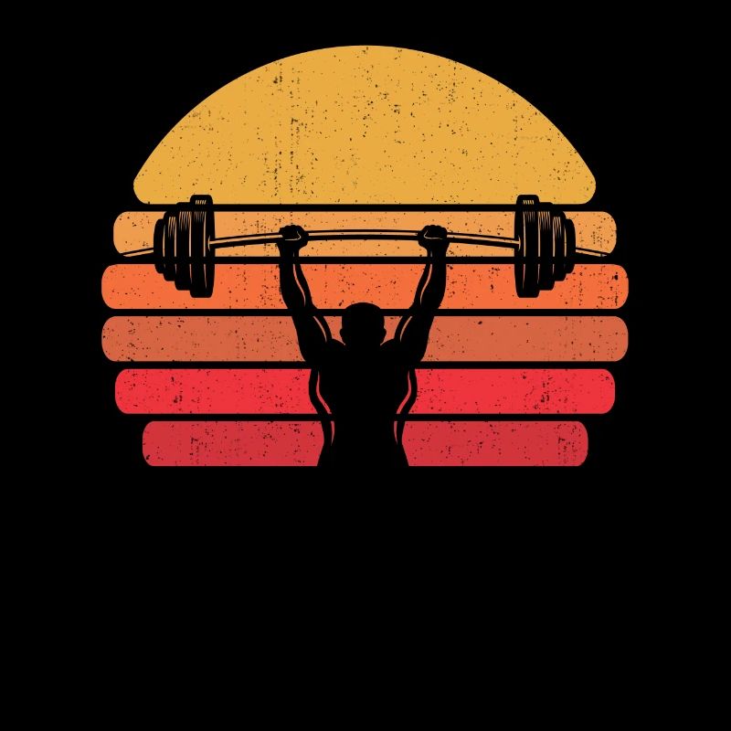 Rétro triangle de force vintage Powerlifting
