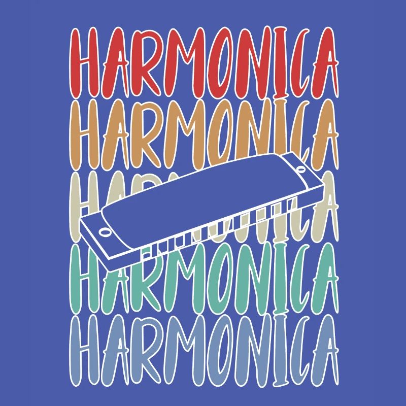 Harmonica Harmonica Player Vintage