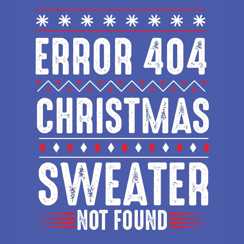 Error 404 Christmas Sweater Not Found Computer