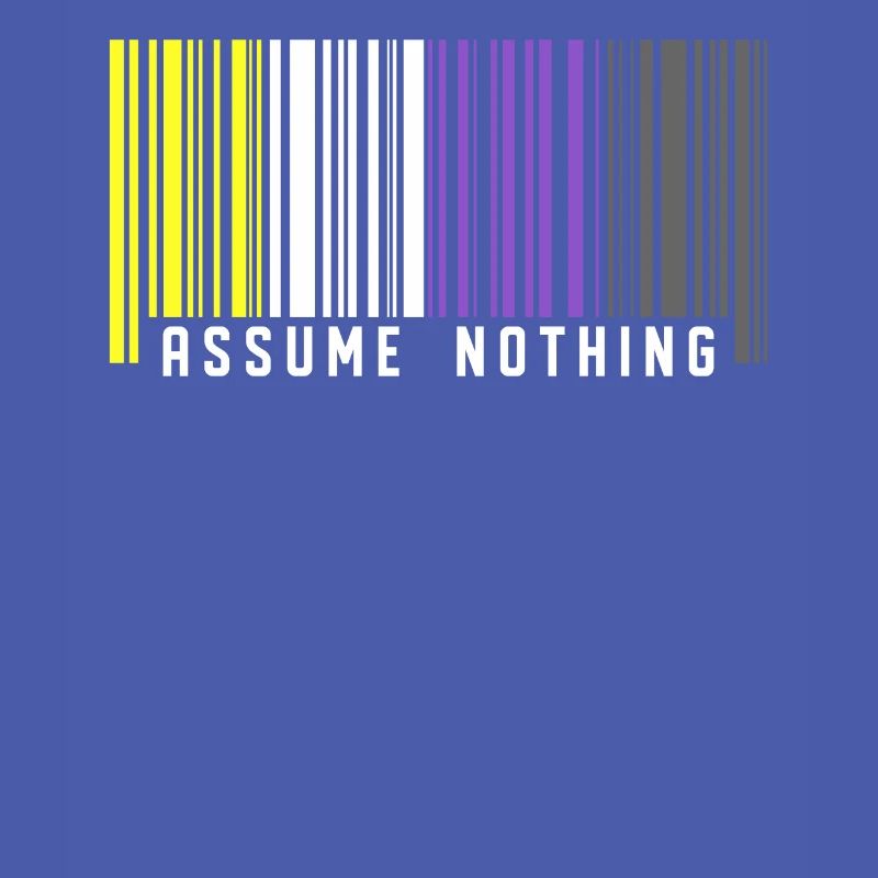 | non binaire Indicateur de code-barres Pride non binaire