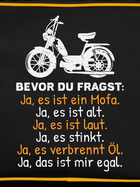 Mofa Geschenk Mofafahrer Sprüche