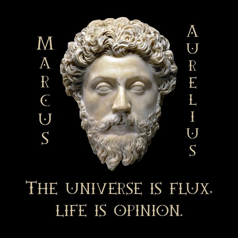 Marcus Aurelius Quote - Universe Is Flux Wisdom
