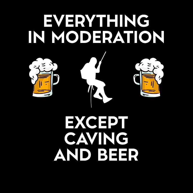 Caving Spelunking Potholing And Beer