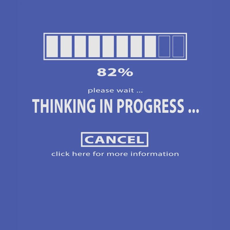 Thinking in progress... Charging symbol Thinking