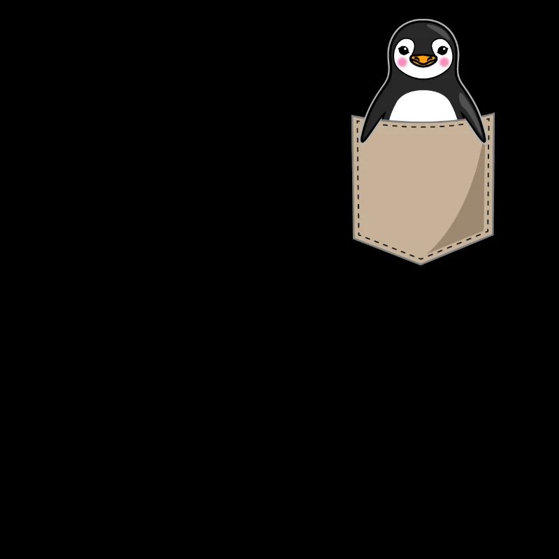 Pinguin Brusttasche Print Seevogel Geschenk