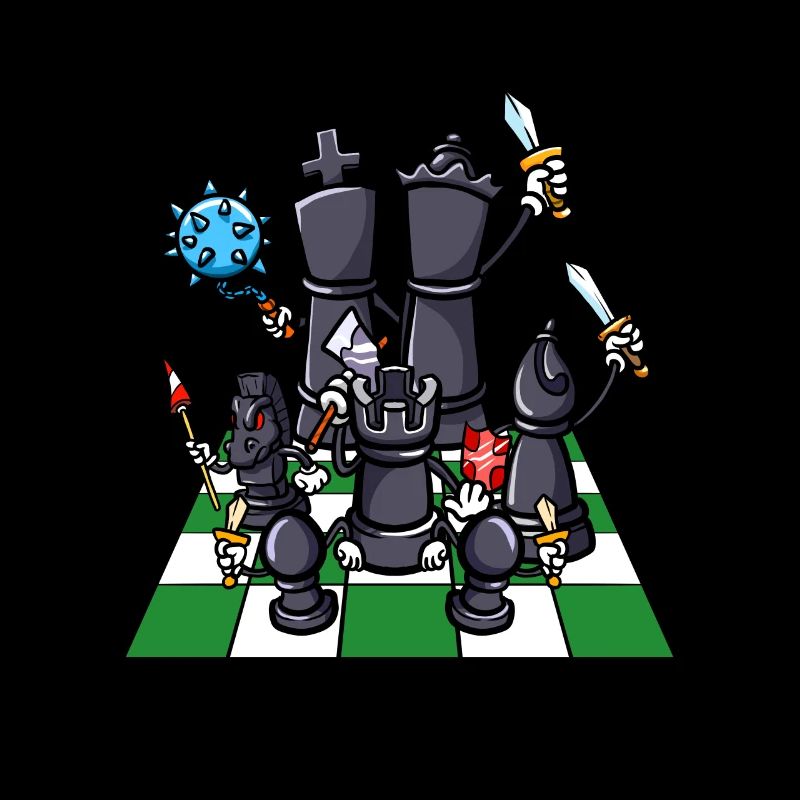 Chess Board Chess Pieces Fighter Chess