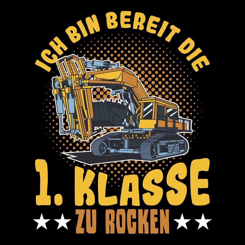 Bagger Schulbeginn Schulanfänger Schulkind