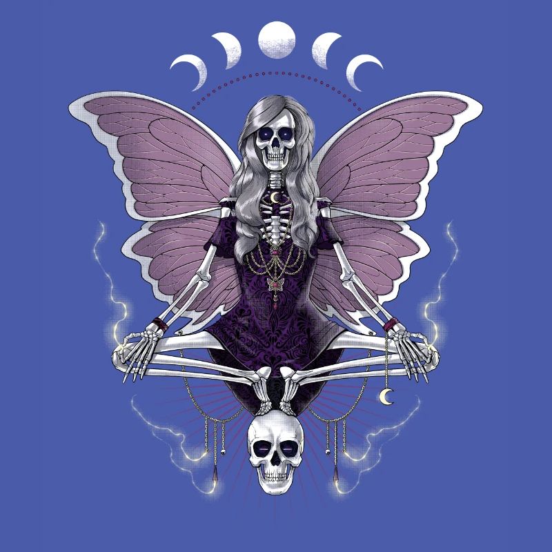 Goth Skeleton With Butterfly Wings