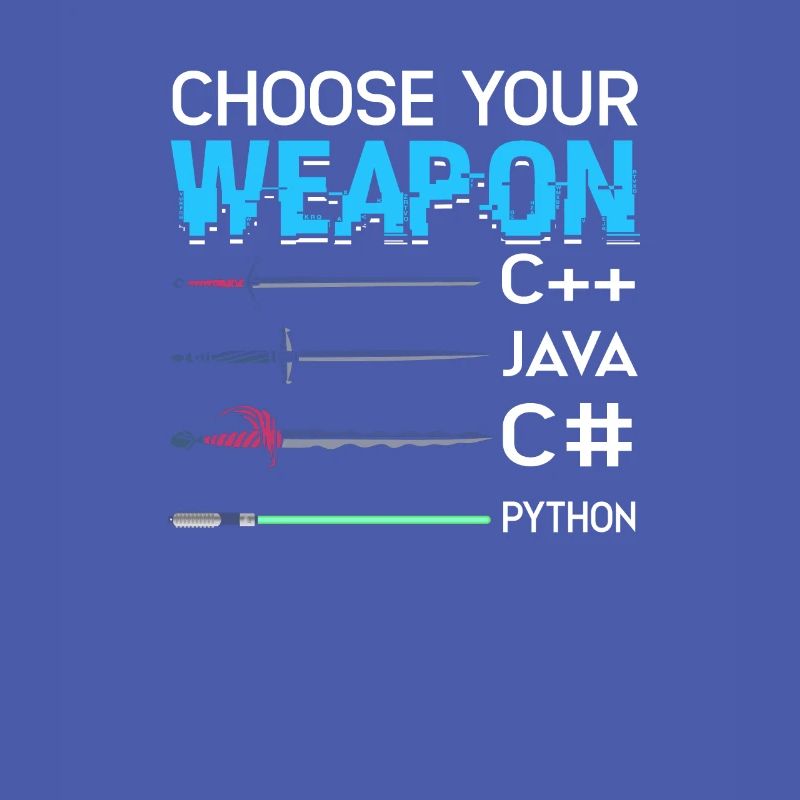 Wähle deine Waffe C++ Java C# Phyton -