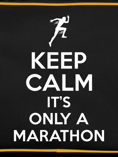 Marathon saying Keep Calm