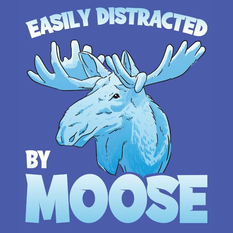 Easily Distracted By Moose Elch Geschenk
