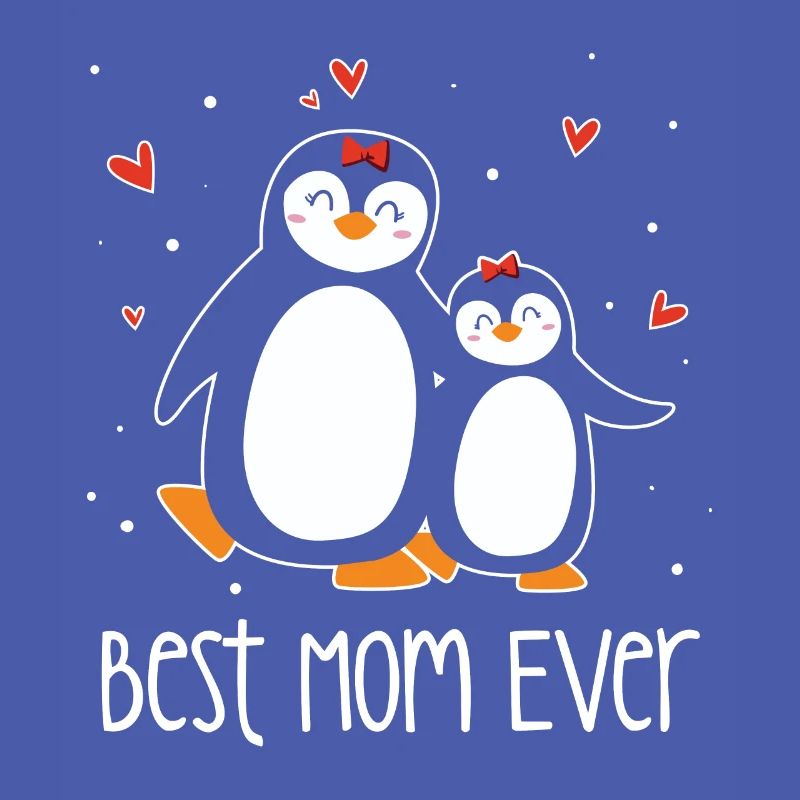 Best Mom Pinguin Muttertag Geschenk Mutter Mama