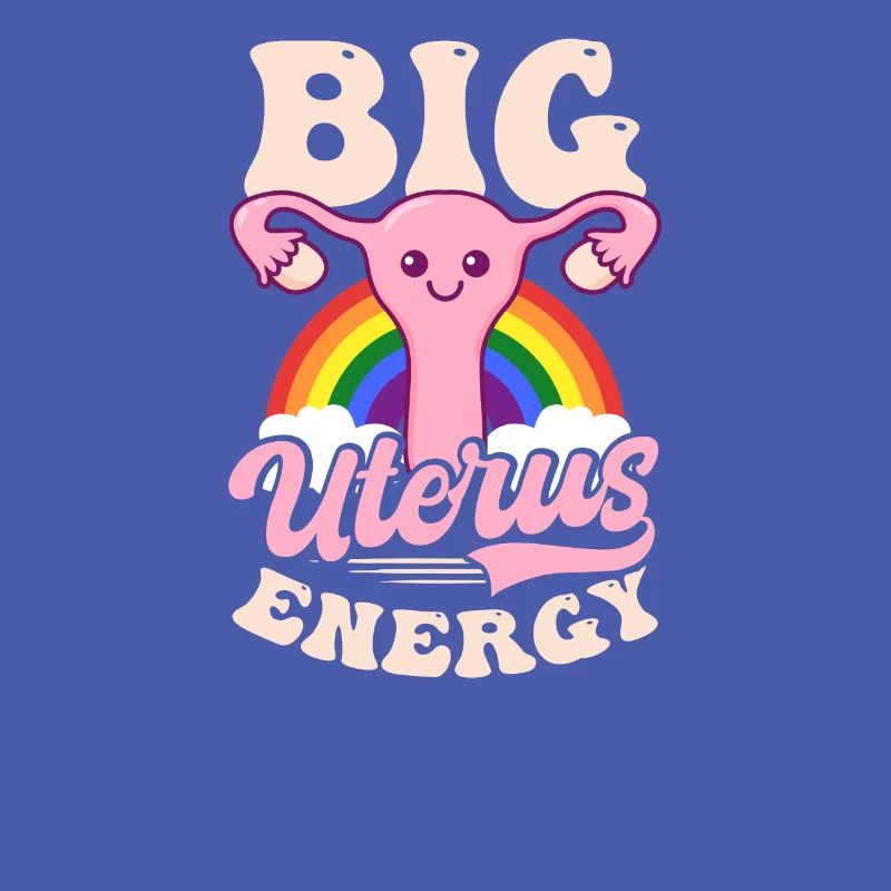 Roe v Wade Pro Choice Große Gebärmutter Energie Regenbogen