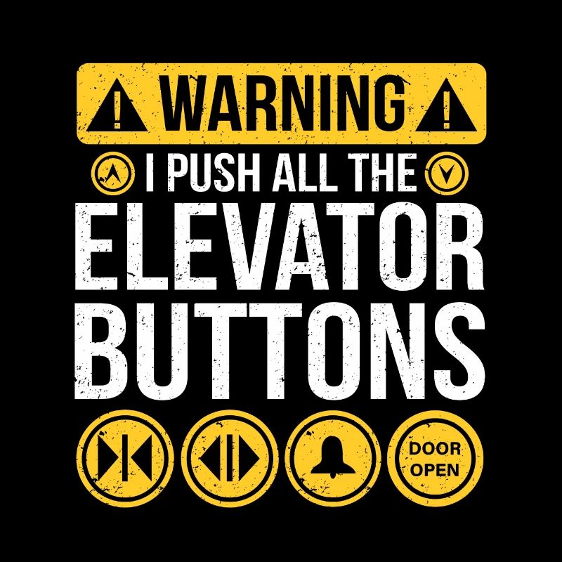 Fahrstuhl Aufzug Sprüche Elevator Button