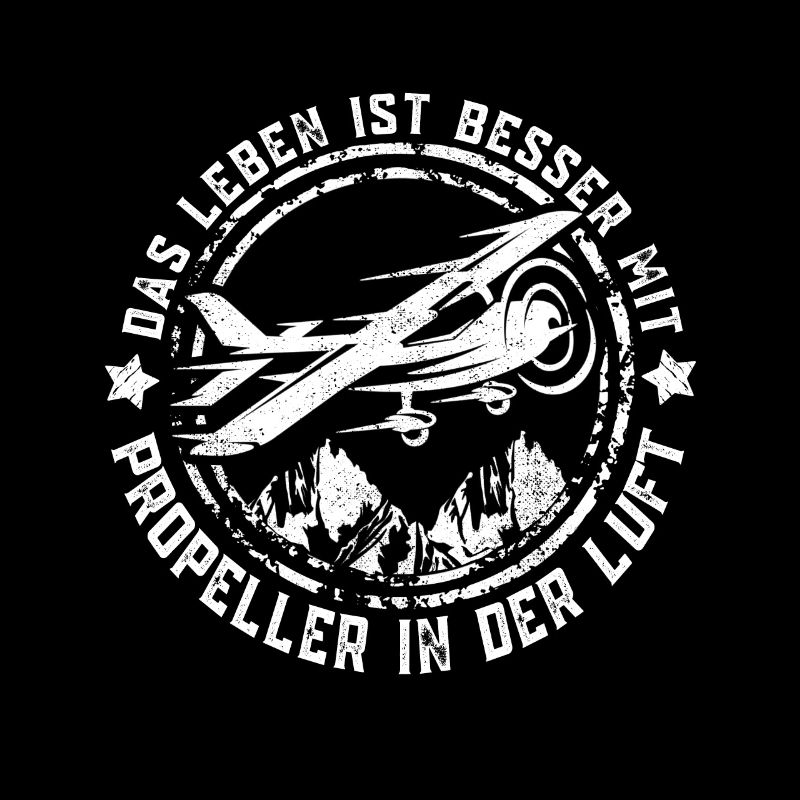 Das Leben ist besser Ultraleichtflug Pilot