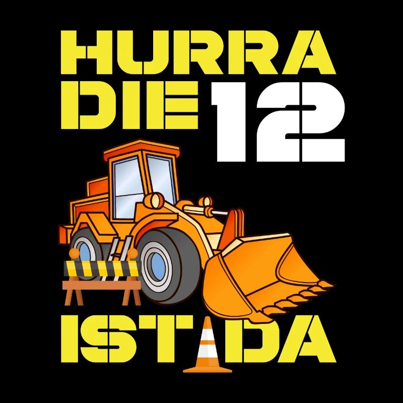 Excavator 12th Birthday Excavator Driver Boy Gift