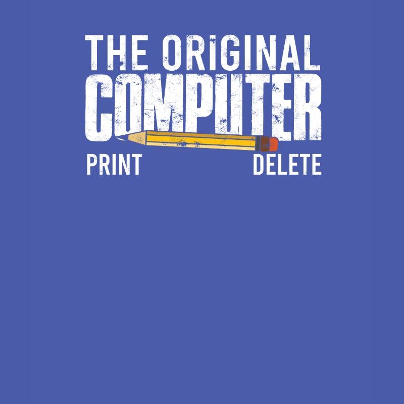 The original computer print delete - computer