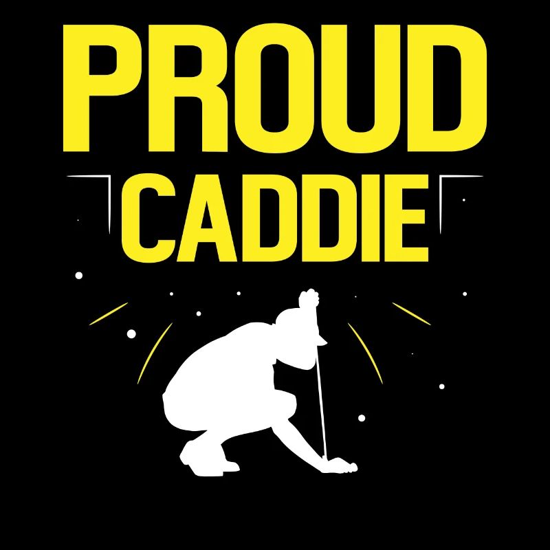 Stolzer Caddie Golfer Golf Beruf Golfen