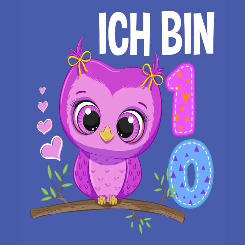 Ich Bin 10 Eule 10. Geburtstag Eulen Mädchen