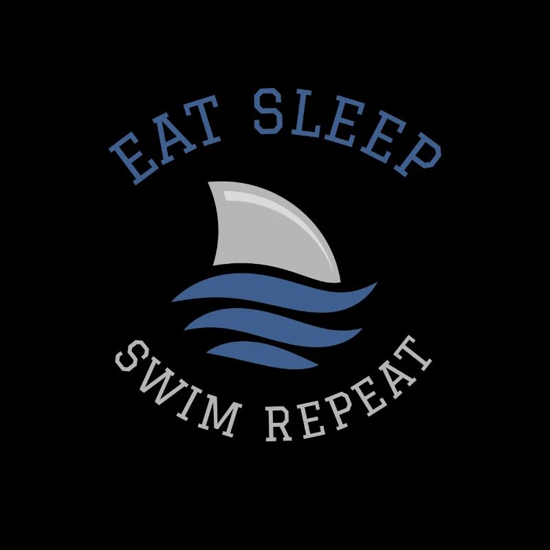 Natation Dire Drôle Manger Dormir Nager Répéter