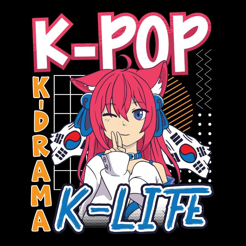 Design pop coréen pour un fan de mode K-Pop