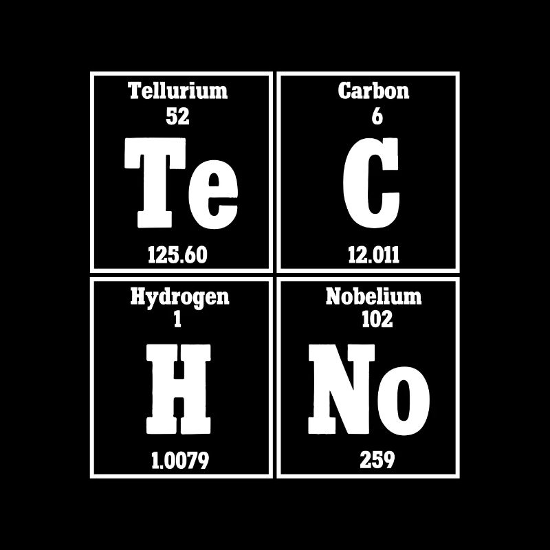 Techno Musik Rave Techno Periodensystem