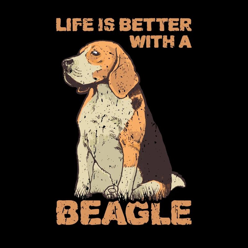 Das Leben ist bettter mit einem Beagle - Beagle