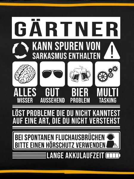 Gärtner Spruch lustig