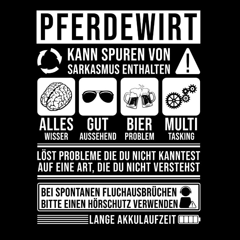 Pferdewirt Spruch lustig